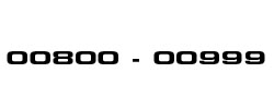 Kategorie 00800 - 00999